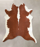 Hereford X-Large Brazilian Cowhide Rug 6'6"H x 6'11"W #A33087 by Hudson Hides