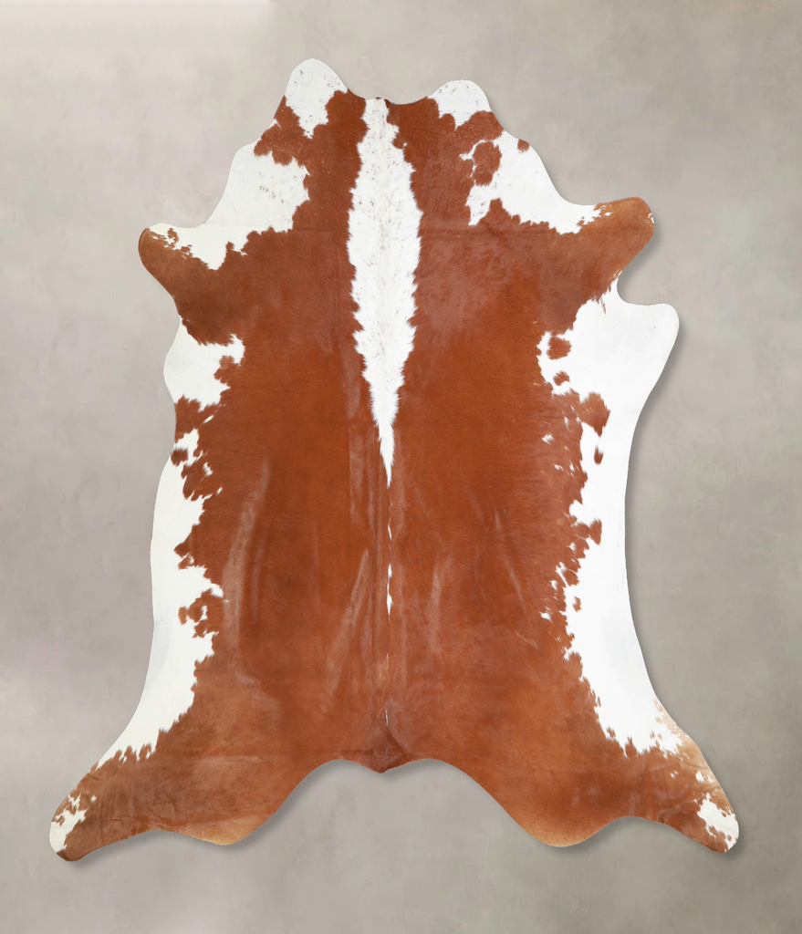 Hereford X-Large Brazilian Cowhide Rug 6'4"H x 7'3"W #A33088 by Hudson Hides