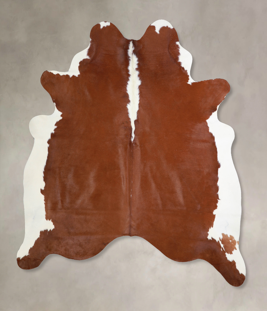 Hereford X-Large Brazilian Cowhide Rug 6'9"H x 6'0"W #A33089 by Hudson Hides