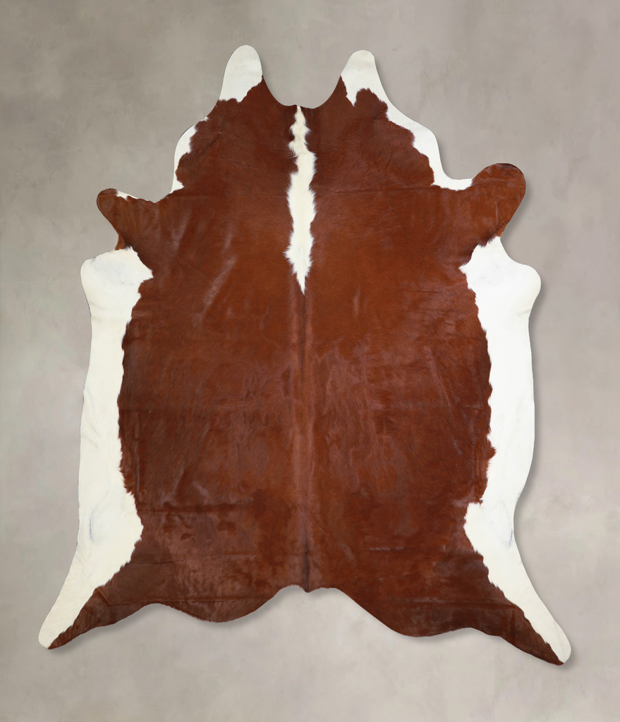 Hereford XX-Large Brazilian Cowhide Rug 8'6"H x 7'10"W #A33093 by Hudson Hides