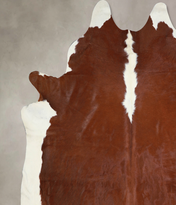 Hereford XX-Large Brazilian Cowhide Rug 8'6"H x 7'10"W #A33093 by Hudson Hides