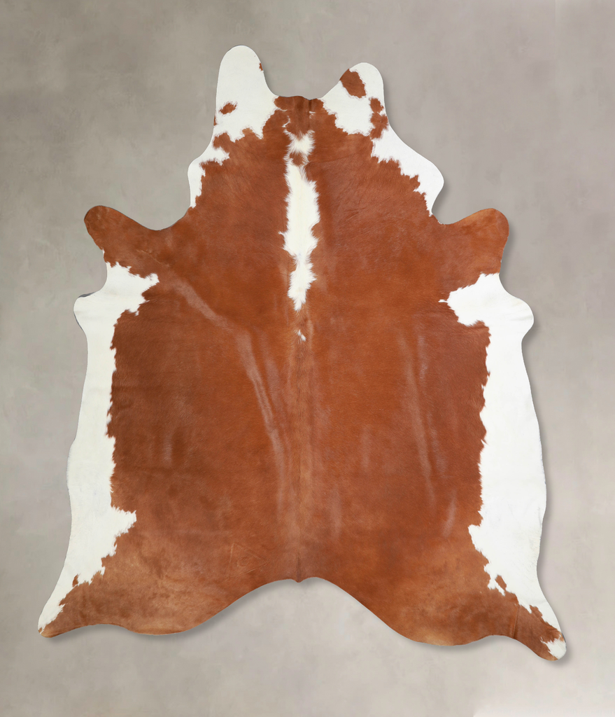 Hereford XX-Large Brazilian Cowhide Rug 8'2"H x 7'3"W #A33095 by Hudson Hides