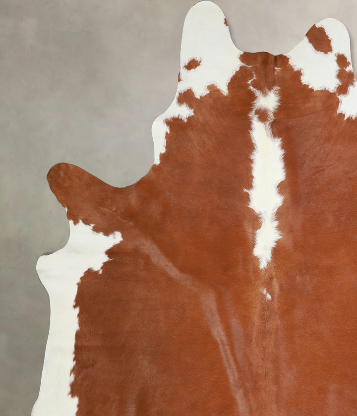 Hereford XX-Large Brazilian Cowhide Rug 8'2"H x 7'3"W #A33095 by Hudson Hides