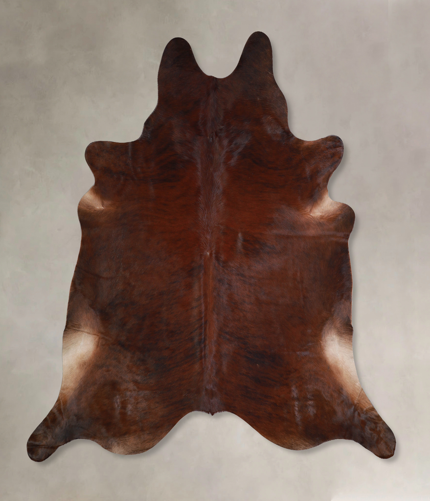 Dark Brindle XX-Large Brazilian Cowhide Rug 7'2"H x 7'6"W #A33097 by Hudson Hides