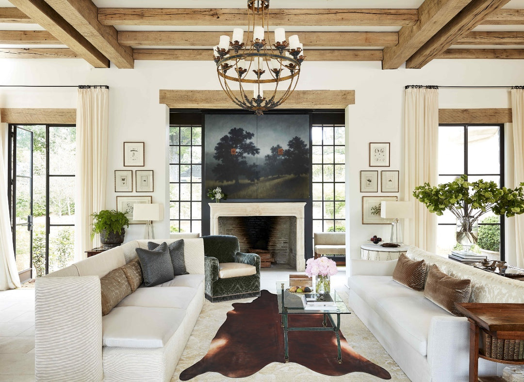 Dark Brindle XX-Large Brazilian Cowhide Rug 7'2"H x 7'6"W #A33097 by H