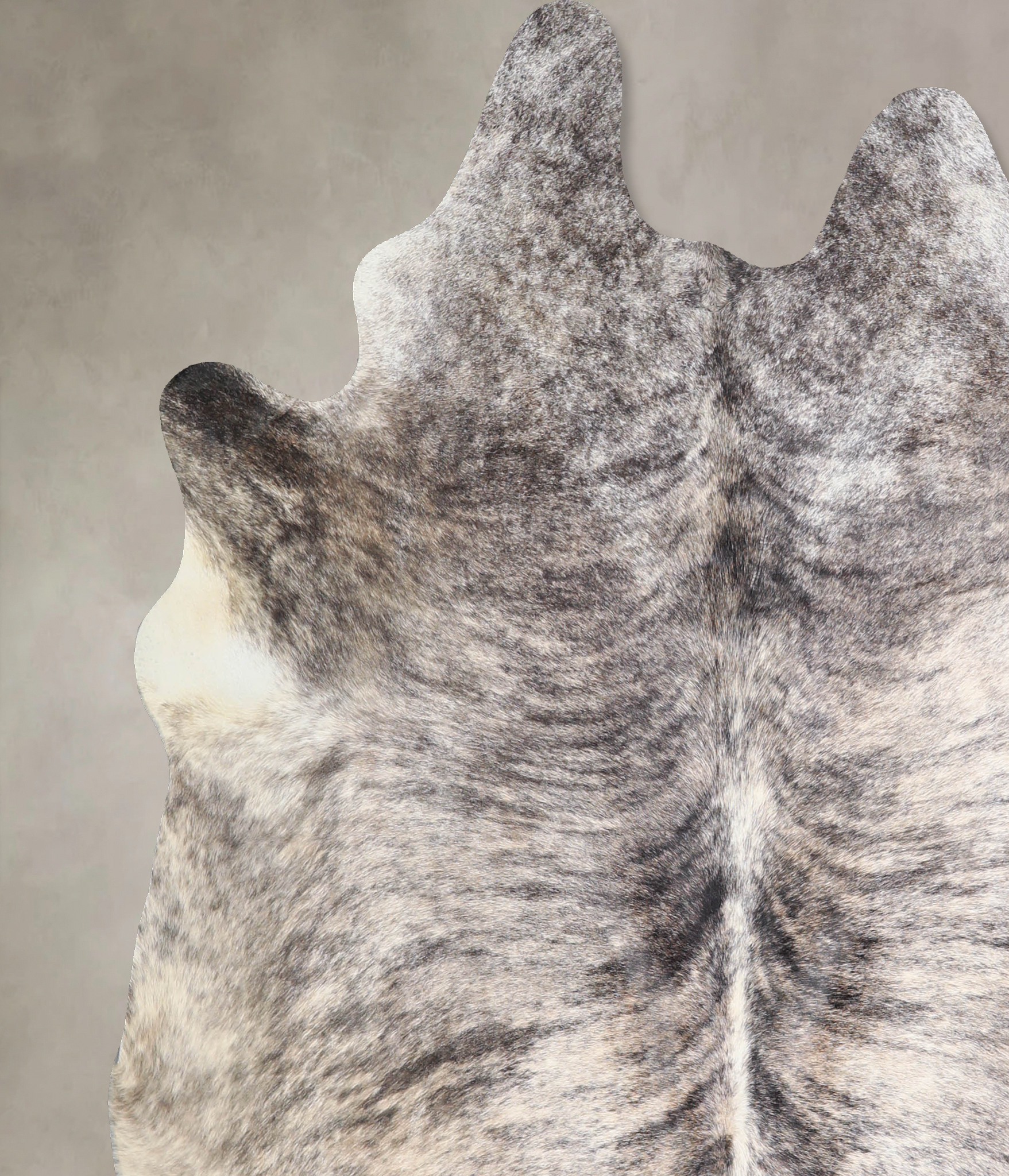 Grey Brindle Cowhide Rug #A33102