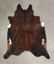 Dark Brindle XX-Large Brazilian Cowhide Rug 7'11"H x 7'5"W #A33116 by Hudson Hides
