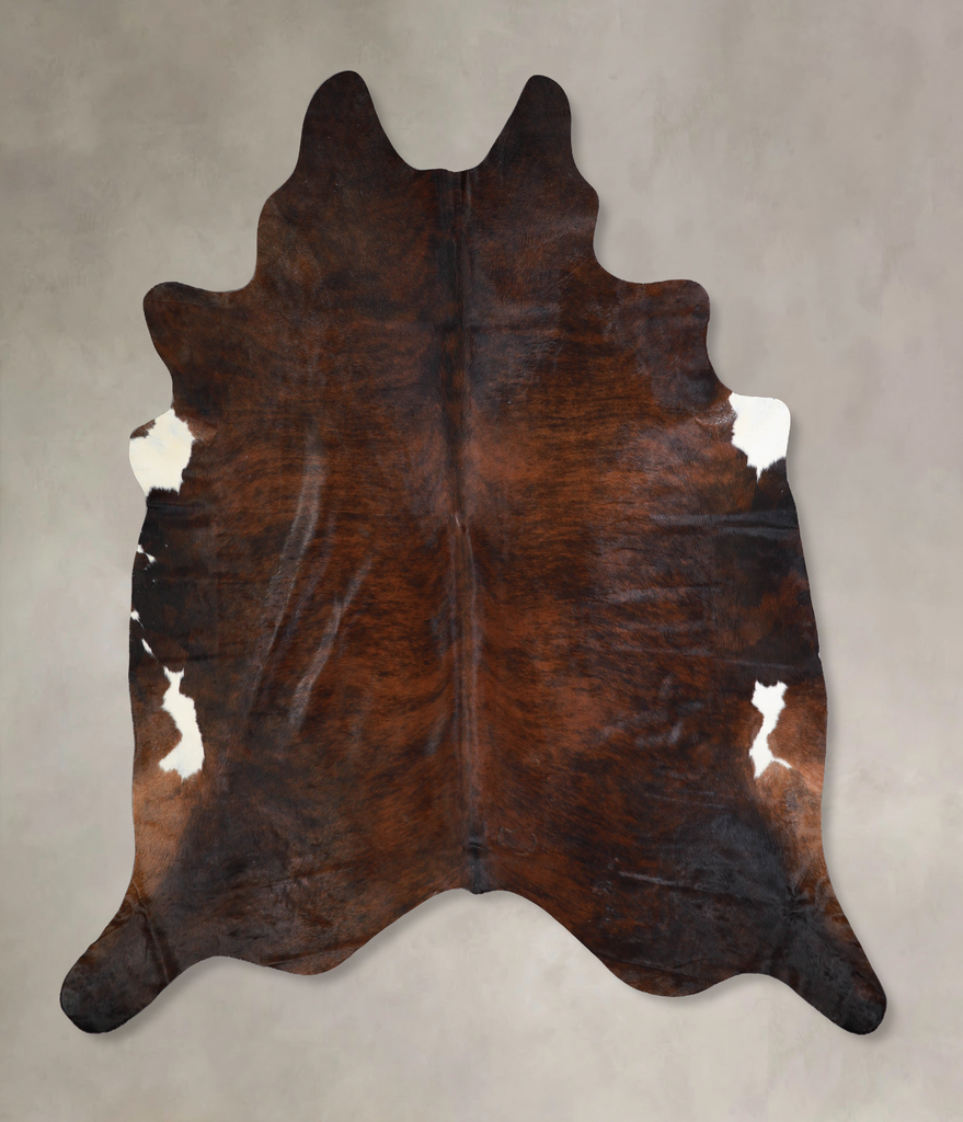 Dark Brindle XX-Large Brazilian Cowhide Rug 7'11"H x 7'5"W #A33116 by Hudson Hides