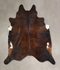 Dark Brindle XX-Large Brazilian Cowhide Rug 7'11
