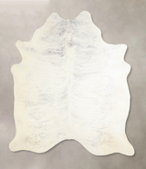 Grey Brindle X-Large Brazilian Cowhide Rug 7'3"H x 6'4"W #A33156 by Hudson Hides