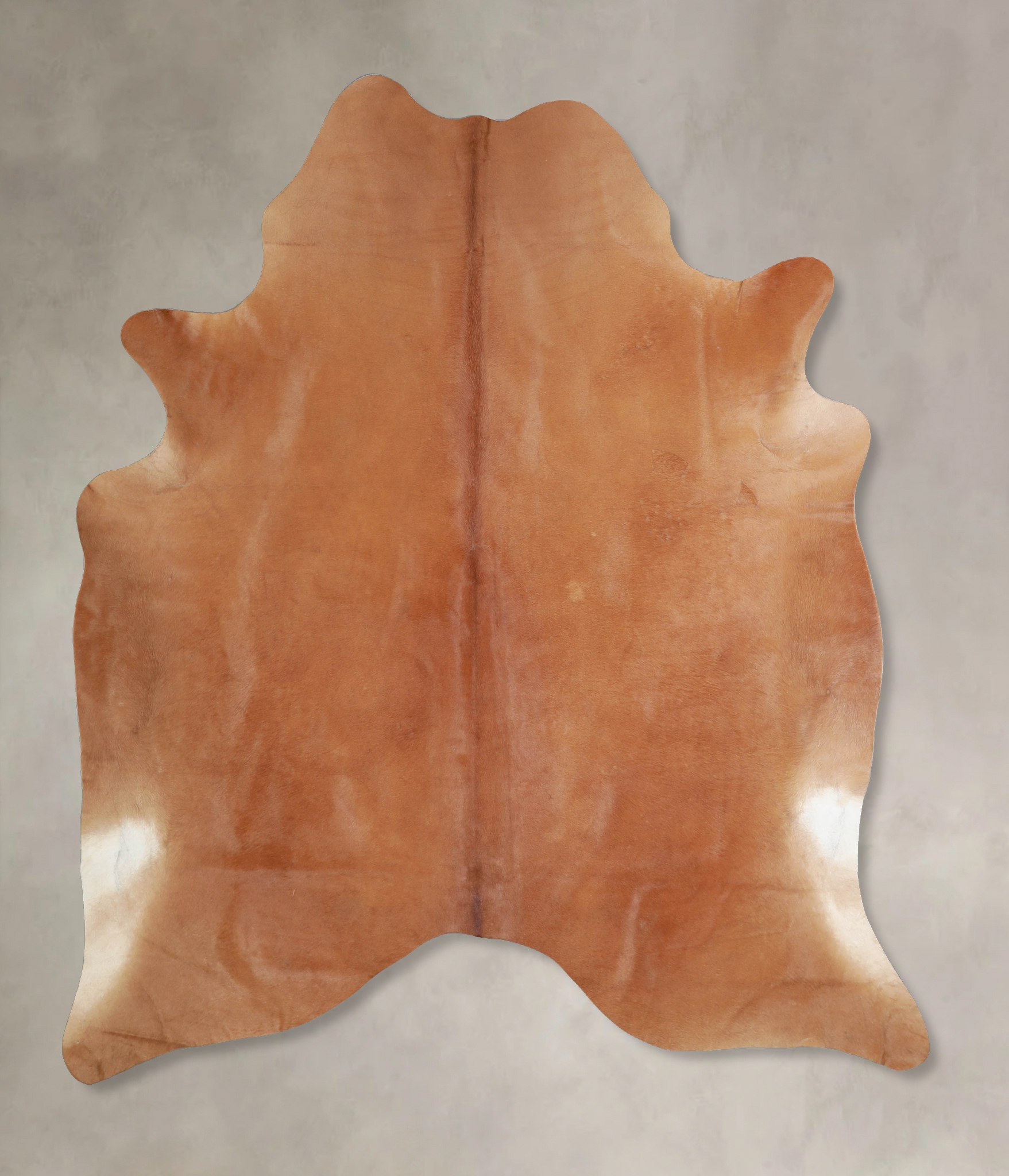 Solid Brown Cowhide Rug #A33228