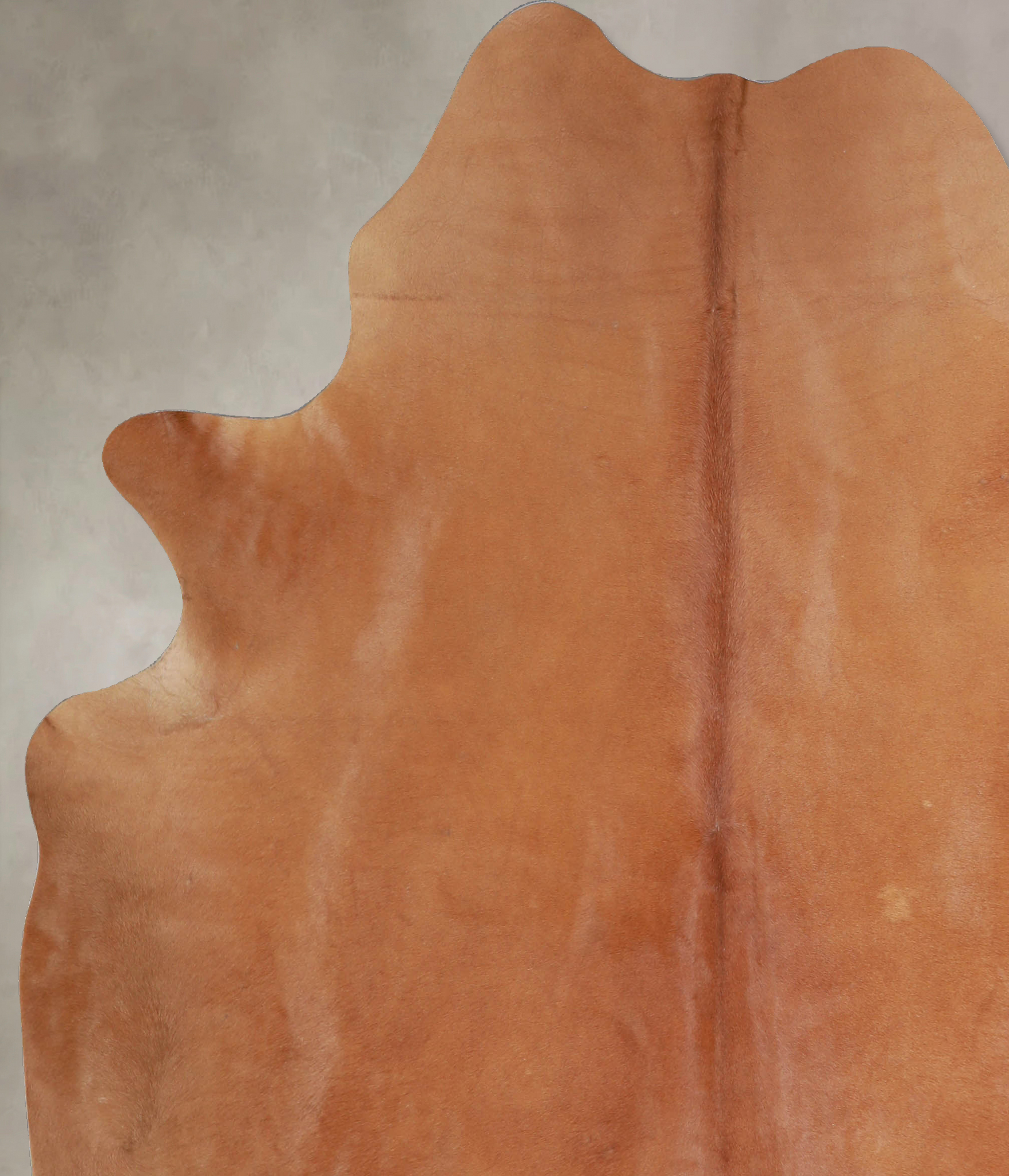 Solid Brown Cowhide Rug #A33228