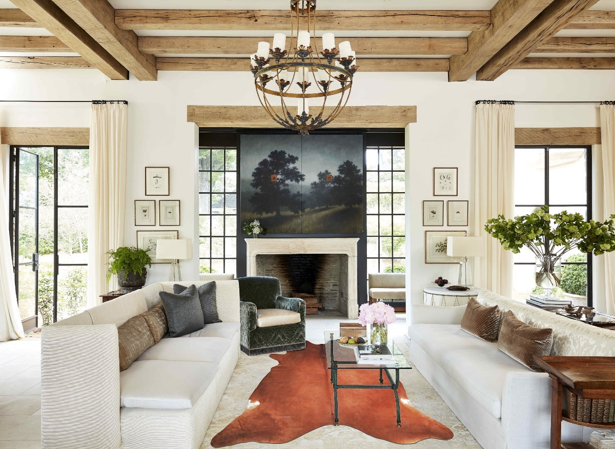 Solid Brown Cowhide Rug #A33232