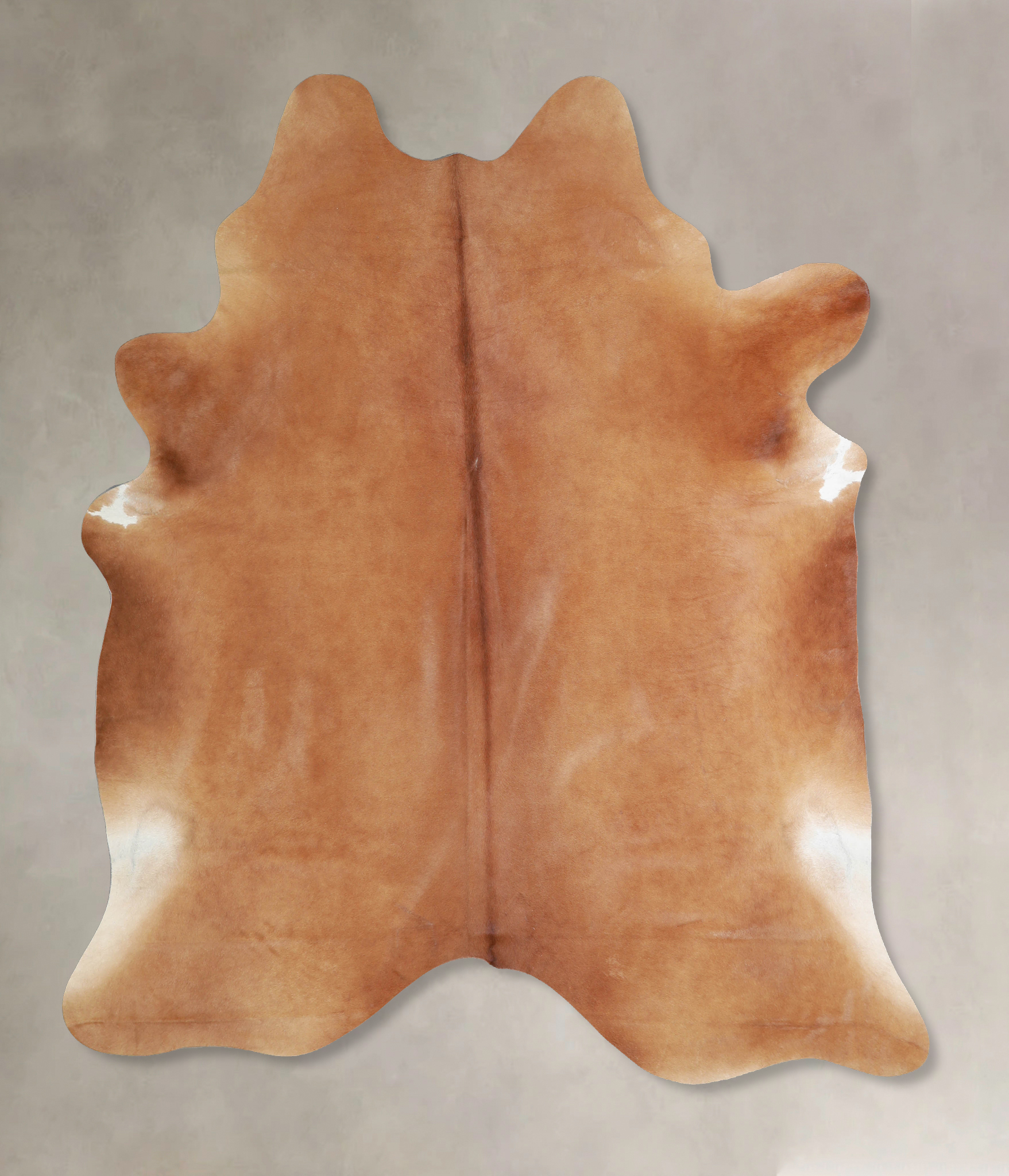 Solid Brown Cowhide Rug #A33383