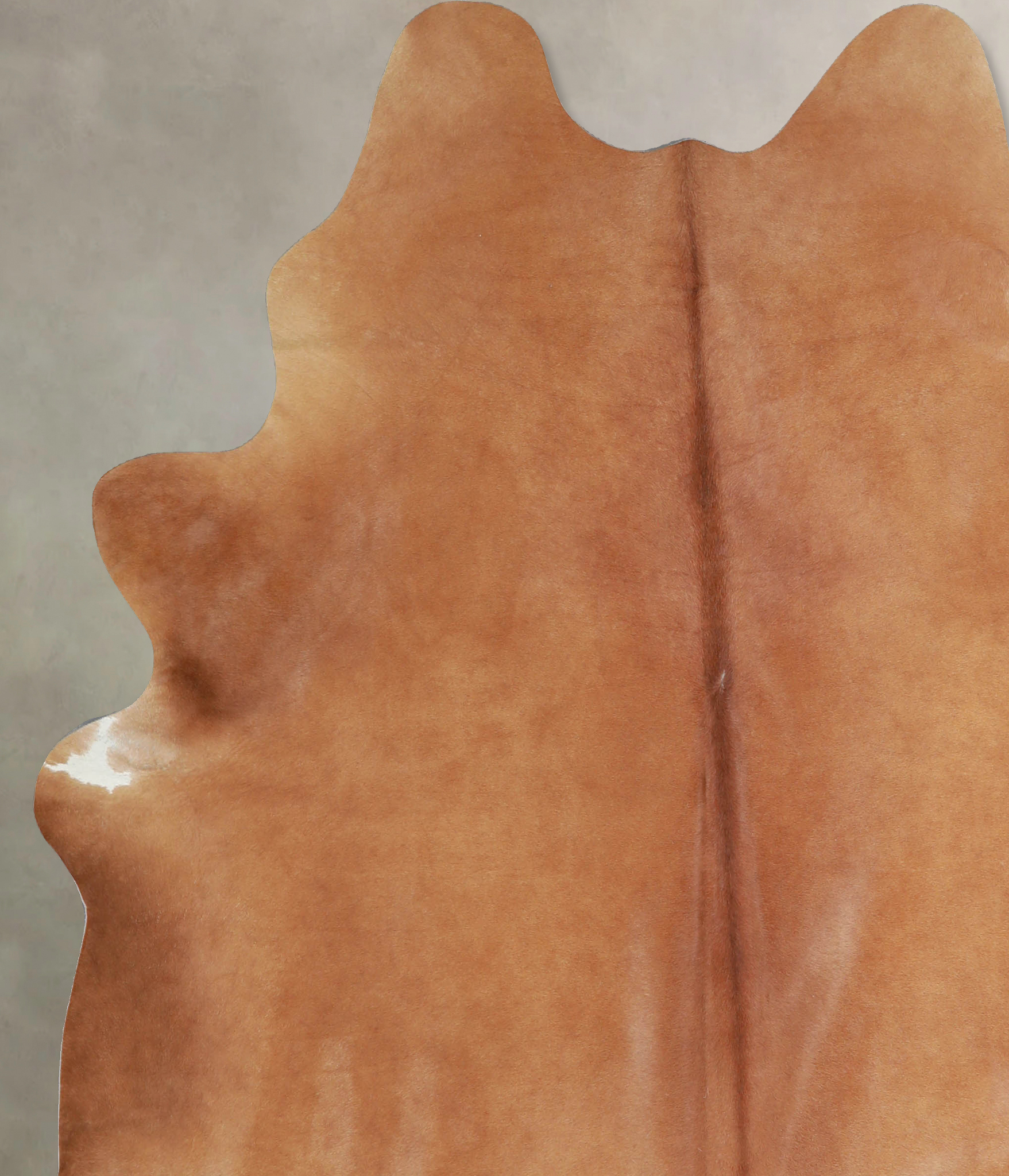Solid Brown Cowhide Rug #A33383