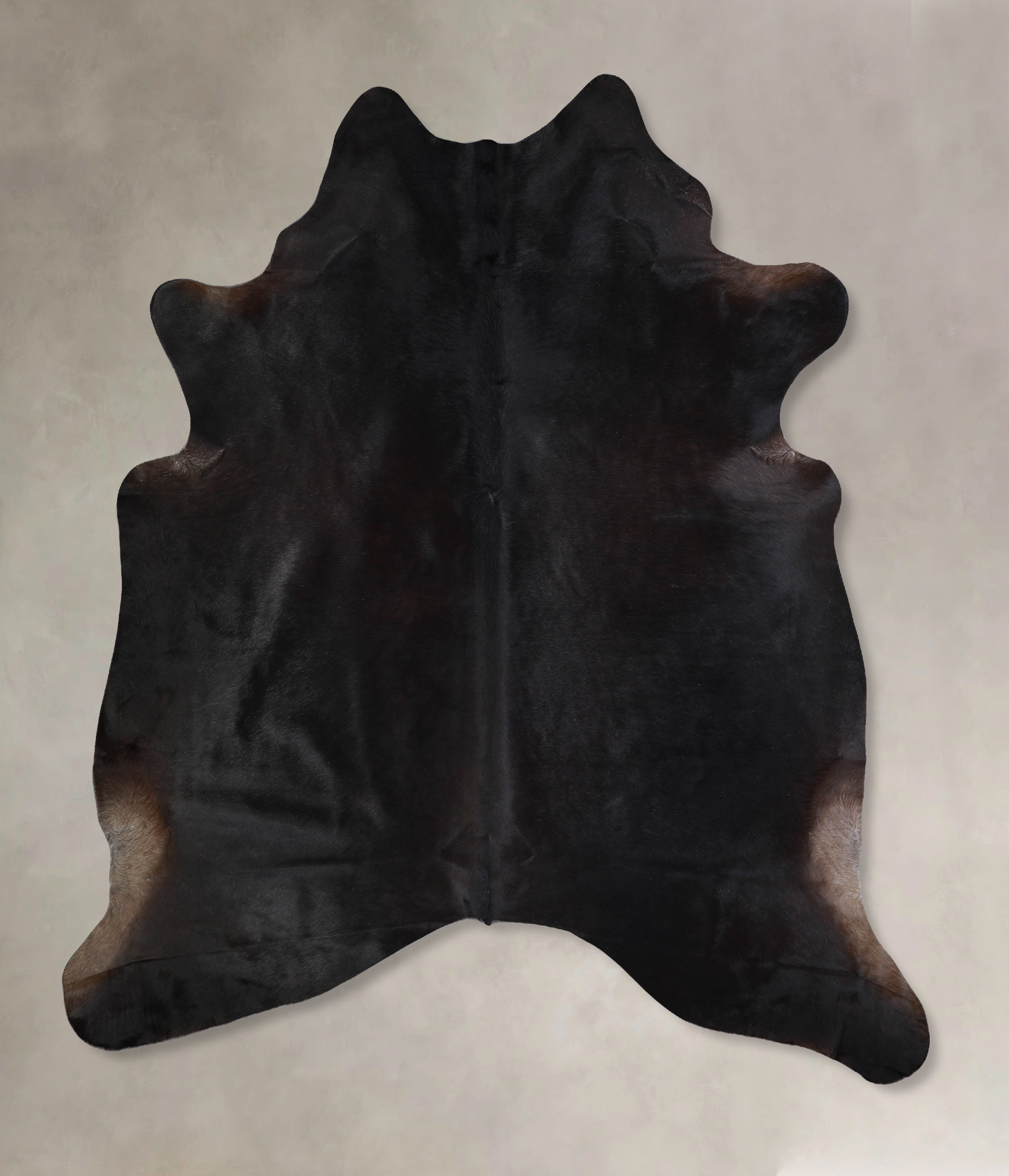 Solid Black Cowhide Rug #A33386