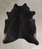 Solid Black XX-Large Brazilian Cowhide Rug 7'10