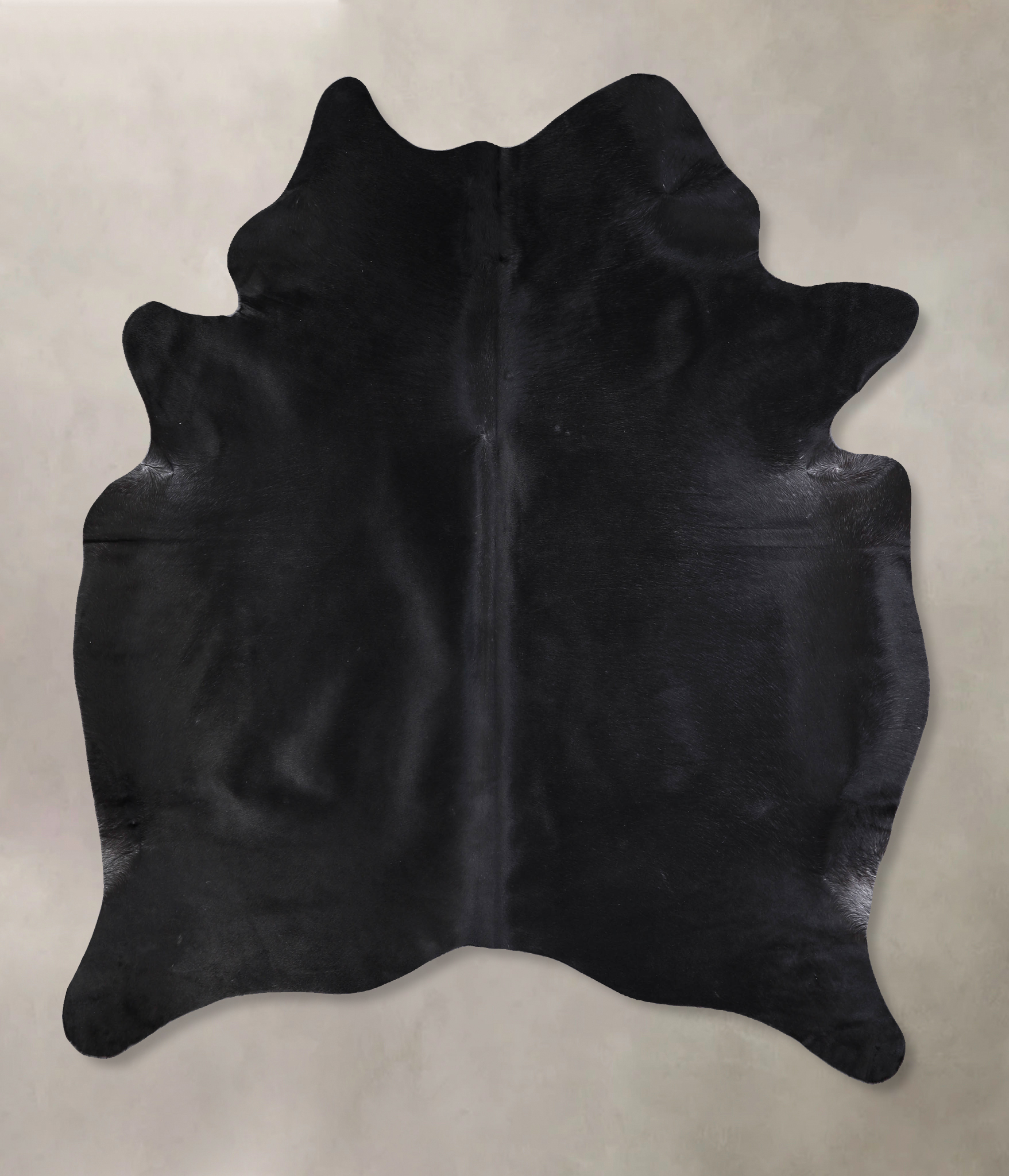 Solid Black Cowhide Rug #A33390