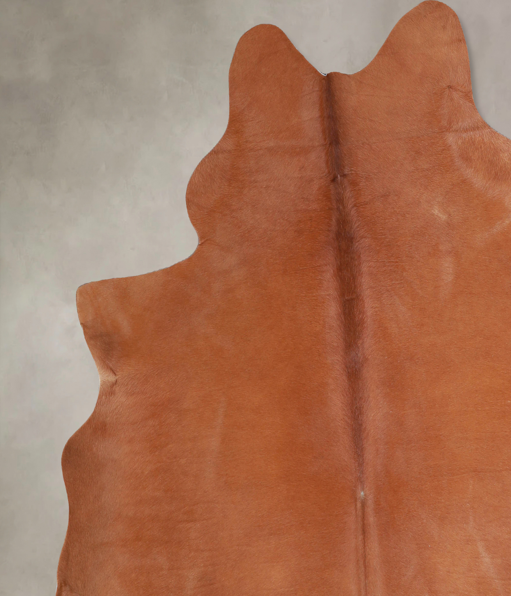 Solid Brown Cowhide Rug #A33505