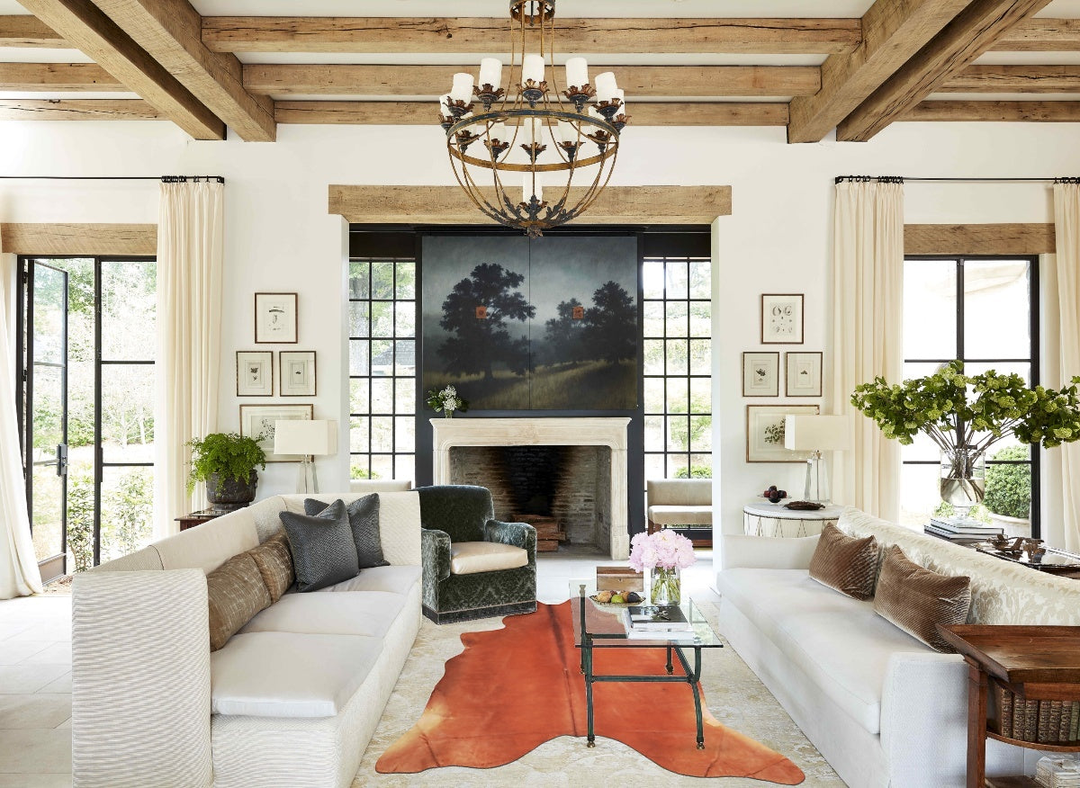 Solid Brown Cowhide Rug #A33505