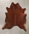 Solid Brown X-Large Brazilian Cowhide Rug 7'0