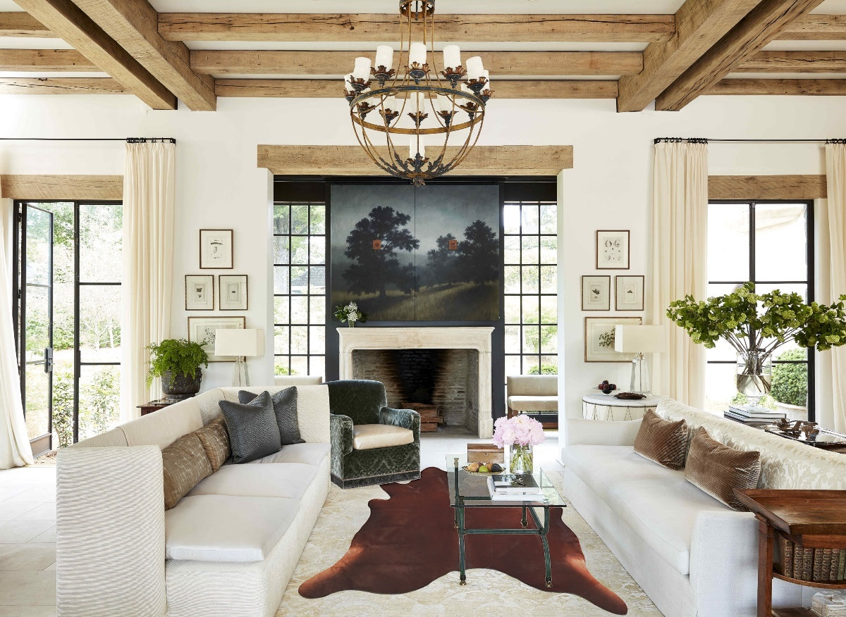 Solid Brown Cowhide Rug #A33568