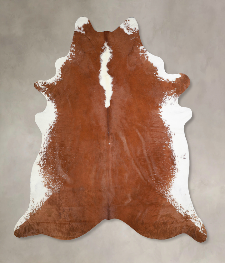 Hereford XX-Large Brazilian Cowhide Rug 8'1"H x 7'2"W #A33587 by Hudson Hides
