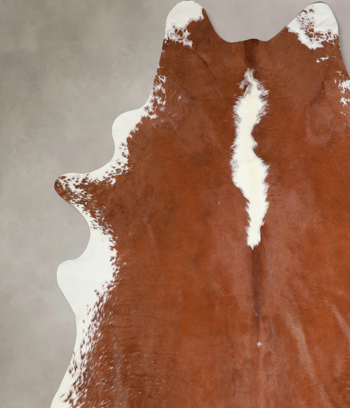 Hereford XX-Large Brazilian Cowhide Rug 8'1"H x 7'2"W #A33587 by Hudson Hides