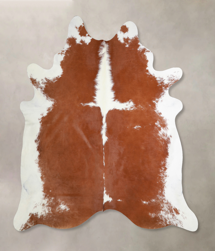 Hereford XX-Large Brazilian Cowhide Rug 7'7"H x 6'11"W #A33588 by Hudson Hides