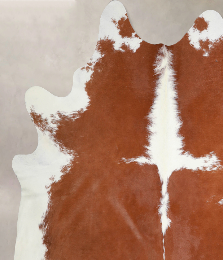 Hereford XX-Large Brazilian Cowhide Rug 7'7"H x 6'11"W #A33588 by Hudson Hides