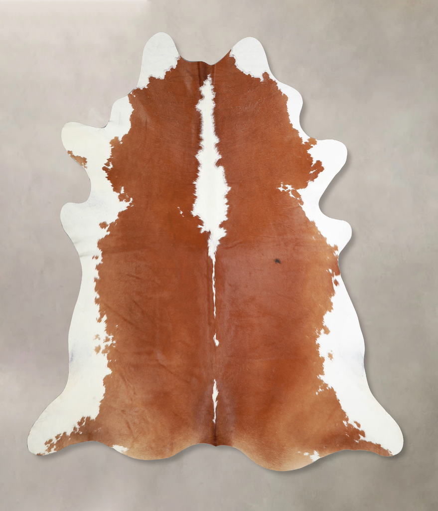 Hereford X-Large Brazilian Cowhide Rug 7'2"H x 6'11"W #A33589 by Hudson Hides