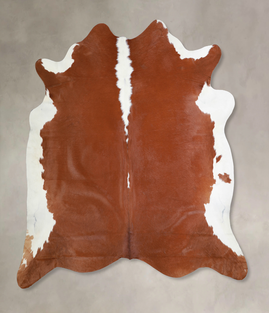 Hereford XX-Large Brazilian Cowhide Rug 7'3"H x 7'7"W #A33630 by Hudson Hides