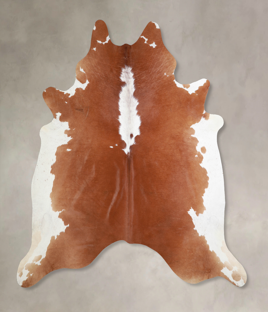Hereford XX-Large Brazilian Cowhide Rug 7'8"H x 7'7"W #A33632 by Hudson Hides