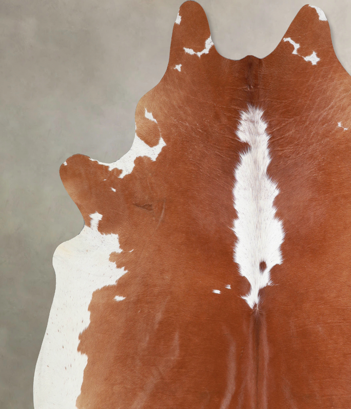 Hereford XX-Large Brazilian Cowhide Rug 7'8"H x 7'7"W #A33632 by Hudson Hides