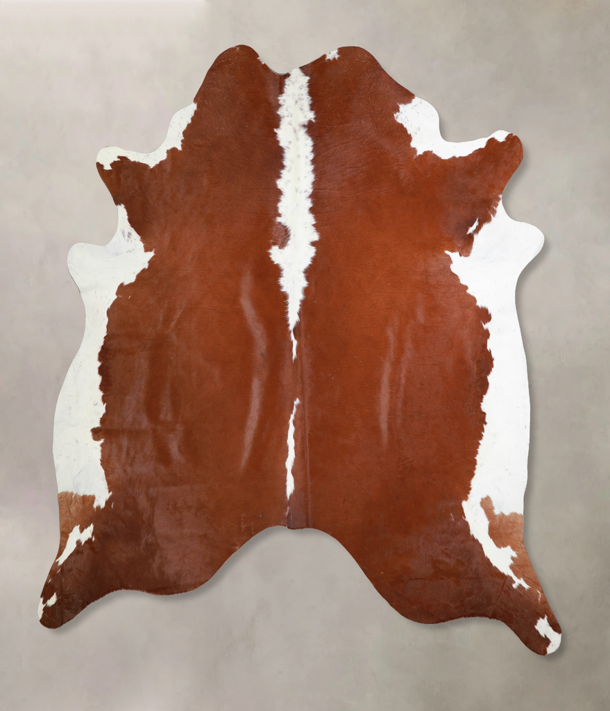 Hereford XX-Large Brazilian Cowhide Rug 7'9"H x 7'3"W #A33634 by Hudson Hides