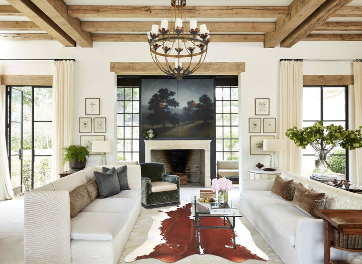 Hereford X-Large Brazilian Cowhide Rug 7'0"H x 6'8"W #A33636 by Hudson Hides