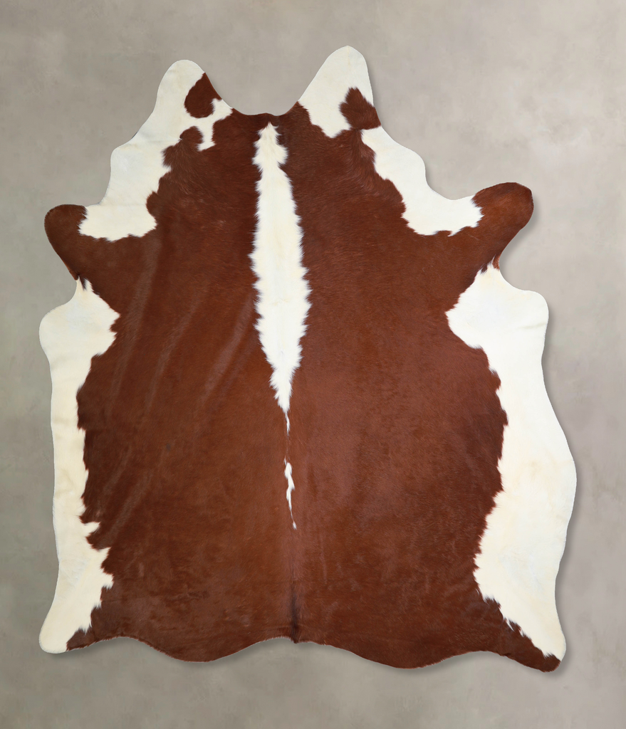 Hereford X-Large Brazilian Cowhide Rug 7'8"H x 6'6"W #A33637 by Hudson Hides