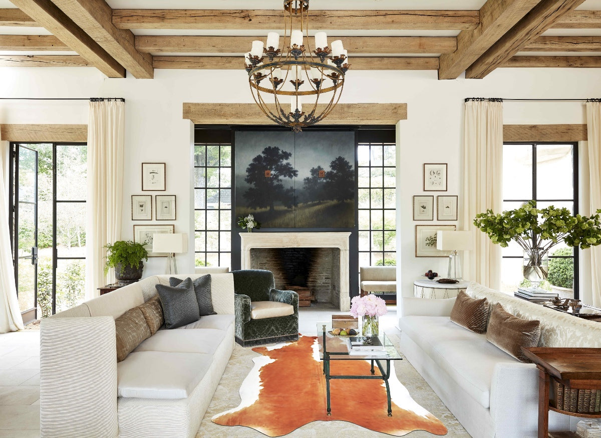 Hereford XX-Large Brazilian Cowhide Rug 8'2"H x 7'0"W #A33638 by Hudson Hides
