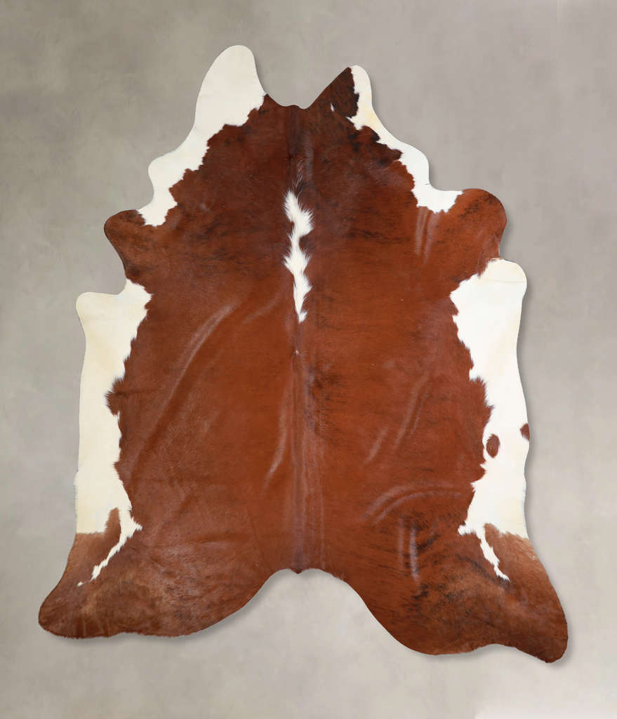 Hereford XX-Large Brazilian Cowhide Rug 7'7"H x 7'0"W #A33639 by Hudson Hides