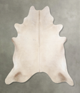 Champagne X-Large Brazilian Cowhide Rug 6'10"H x 6'9"W #A33643 by Hudson Hides