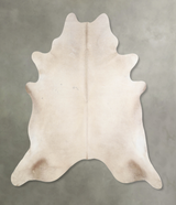 Champagne X-Large Brazilian Cowhide Rug 6'10"H x 6'9"W #A33643 by Hudson Hides