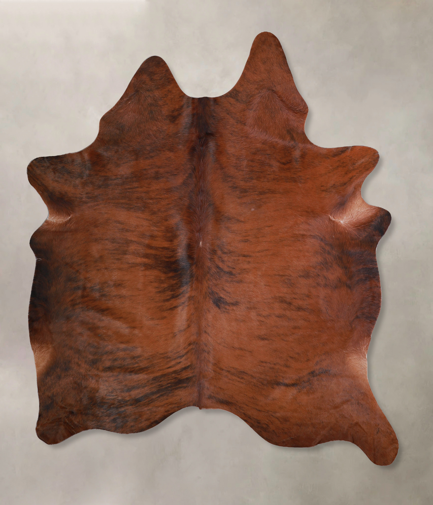 Medium Brindle X-Large Brazilian Cowhide Rug 7'3"H x 5'7"W #A33668 by Hudson Hides