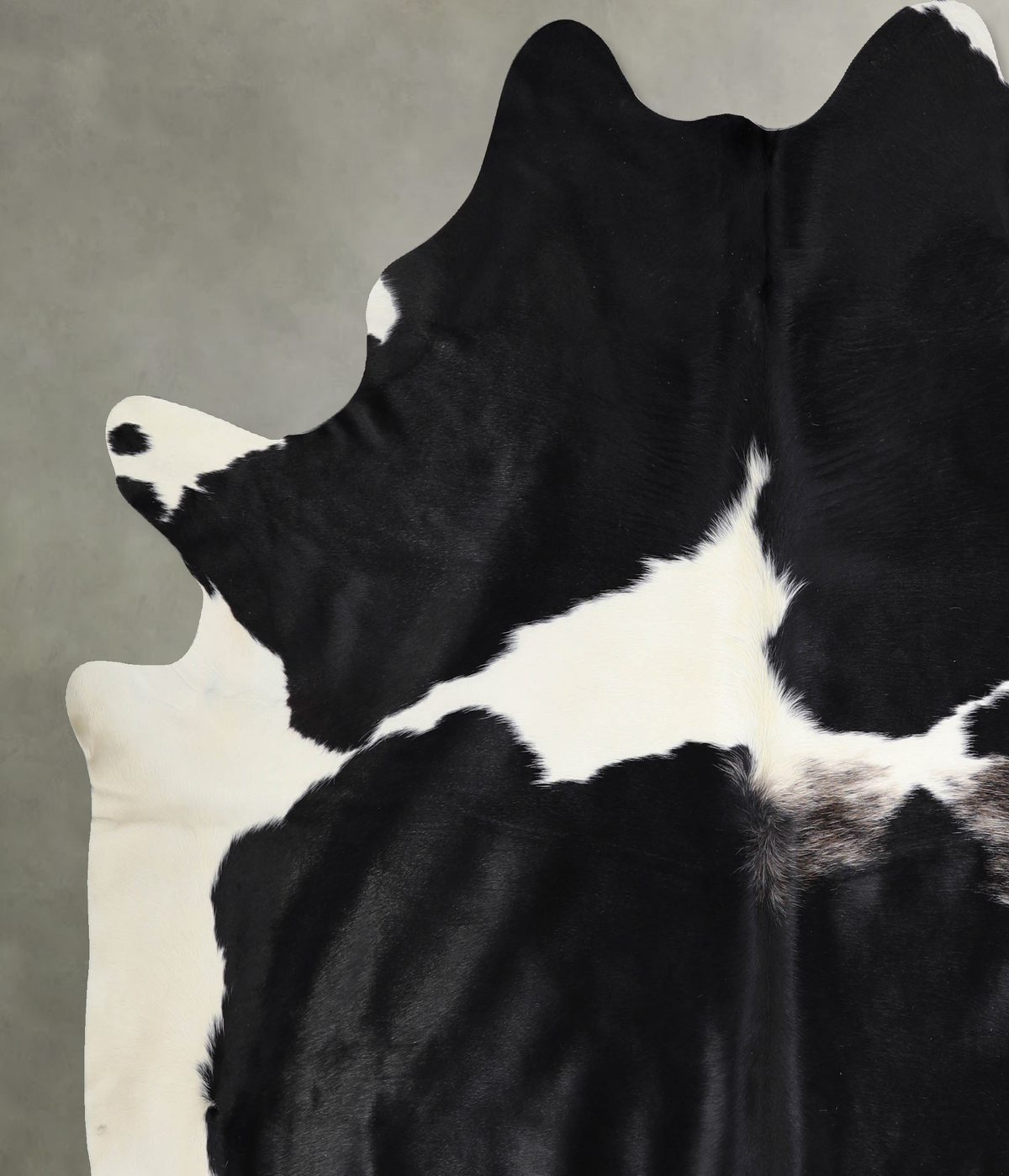 Black and White XX-Large Brazilian Cowhide Rug 7'8"H x 7'1"W #A33674 by Hudson Hides