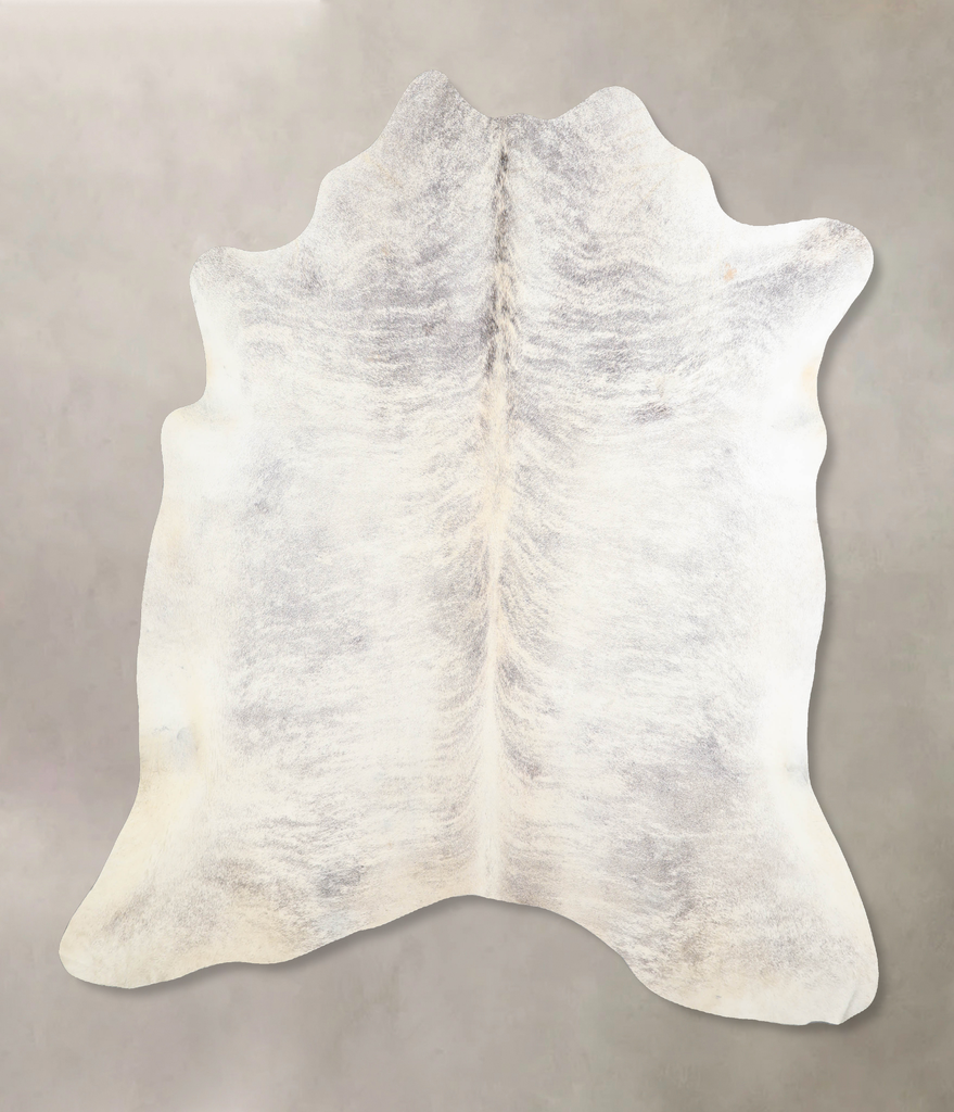 Grey Brindle X-Large Brazilian Cowhide Rug 6'7"H x 6'4"W #A33689 by Hudson Hides