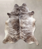 Grey Brindle X-Large Brazilian Cowhide Rug 6'10