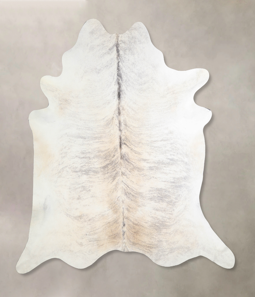 Grey Brindle XX-Large Brazilian Cowhide Rug 7'3"H x 7'2"W #A33723 by Hudson Hides