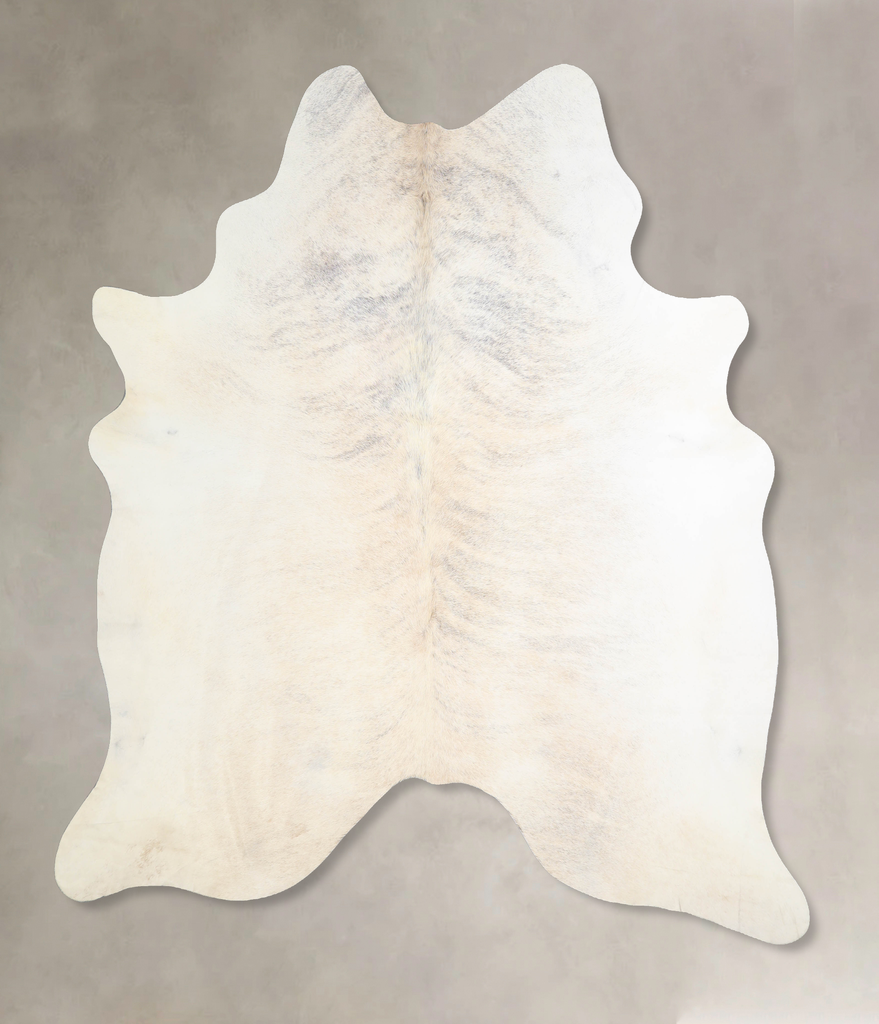 Grey Brindle X-Large Brazilian Cowhide Rug 7'4"H x 6'10"W #A33724 by Hudson Hides
