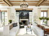 Grey Brindle X-Large Brazilian Cowhide Rug 7'4"H x 6'10"W #A33724 by Hudson Hides