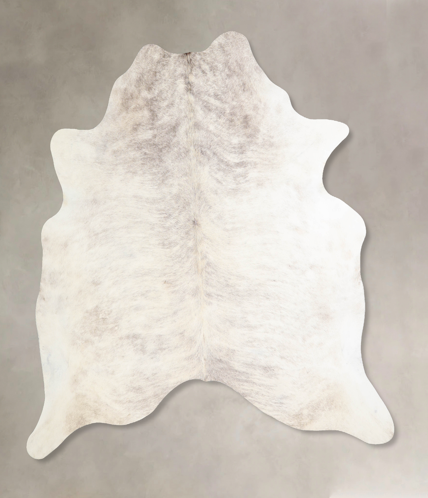 Grey Brindle Large Brazilian Cowhide Rug 6'6"H x 6'2"W #A33726 by Hudson Hides