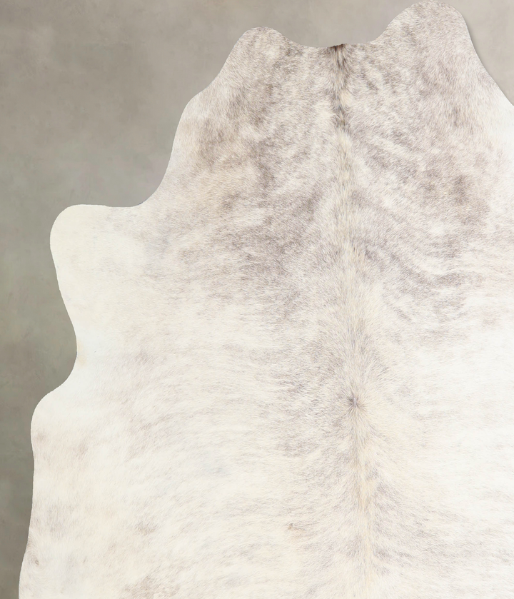 Grey Brindle Large Brazilian Cowhide Rug 6'6"H x 6'2"W #A33726 by Hudson Hides
